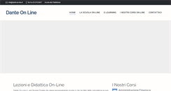 Desktop Screenshot of dante-on-line.it